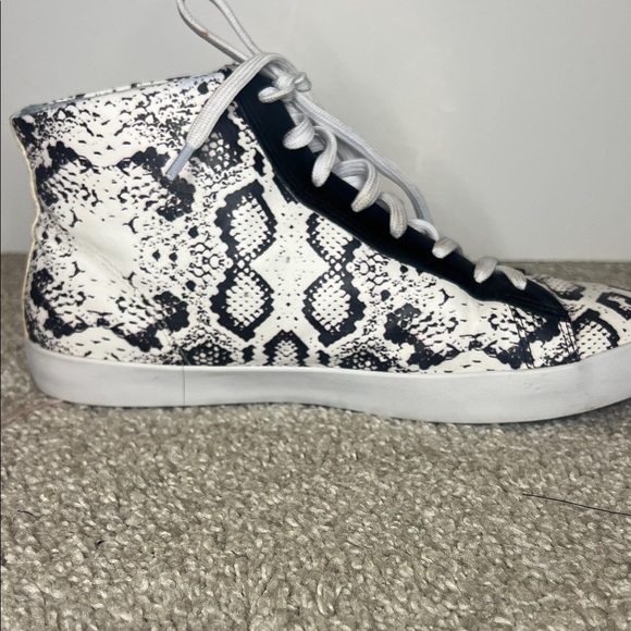 OTBT Black and White High-Top Sneakers - Picture 6 of 13